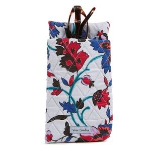 Vera Bradley Quilted Floral Double Eye Case - Red and Blue Floral